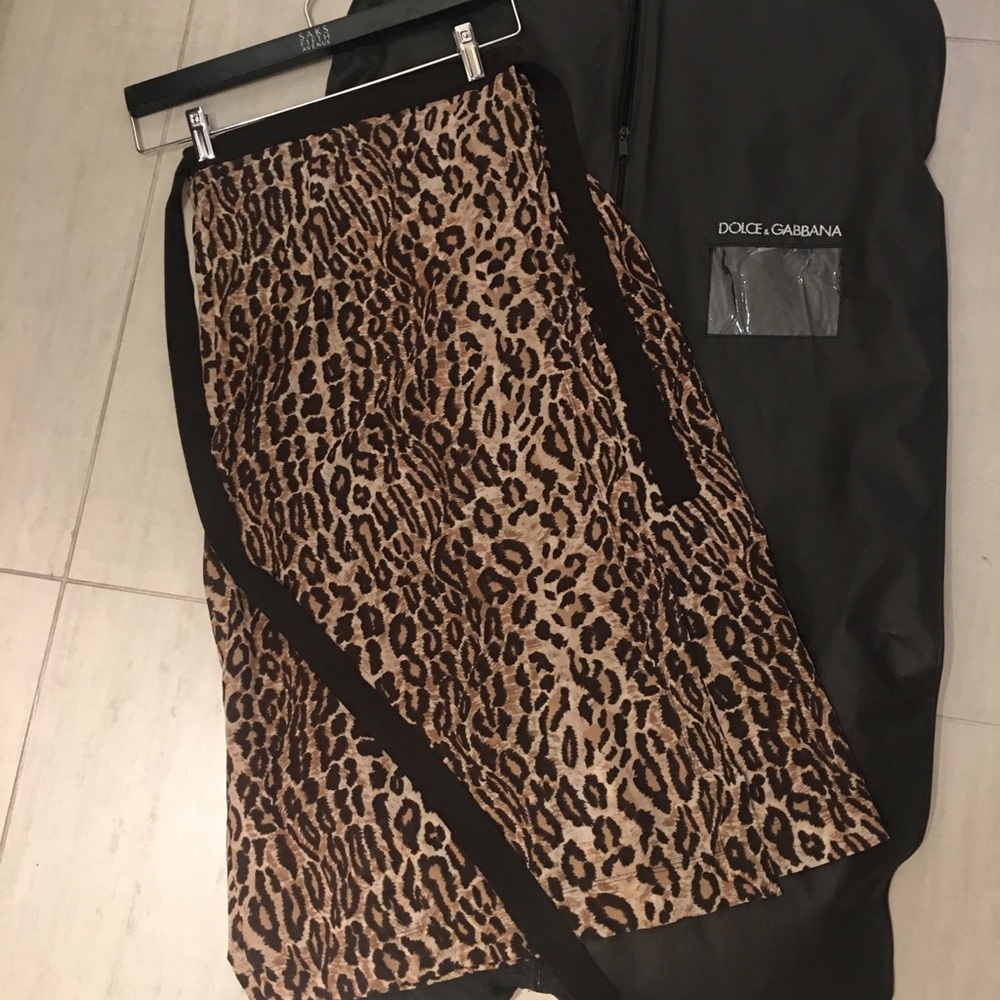 Dolce & Gabbana Leopard Skirt